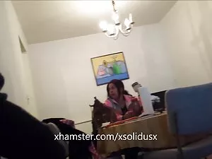Pequeña rubia abuela ...
